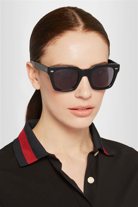 gucci round square-frame acetate sunglasses